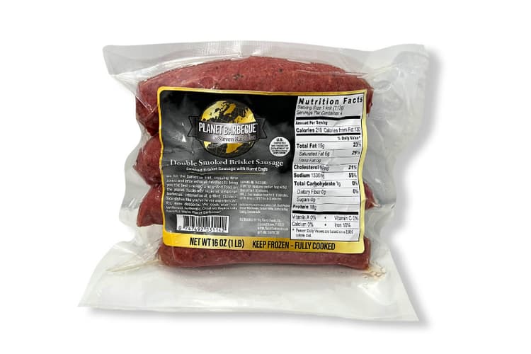 Planet Barbecue Double Smoked Brisket Sausage
