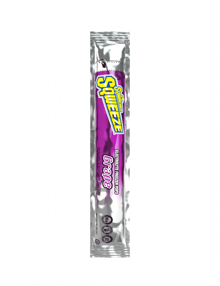 Sqwincher Sqweeze Grape Electrolyte Freezer Pops
