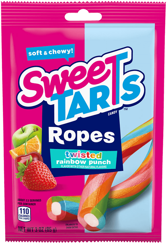 Sweetarts Ropes Twisted Rainbow Punch Candy