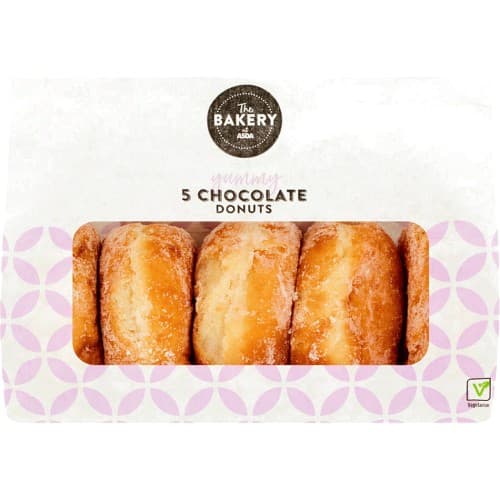 The Bakery At Asda 5 Chocolate Donuts