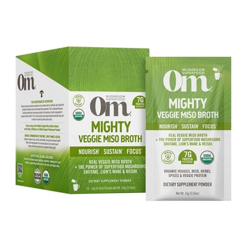 Om Mushroom Superfood Mighty Veggie Miso Broth