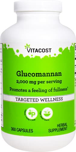 Vitacost Glucomannan Per Serving 360 Capsules