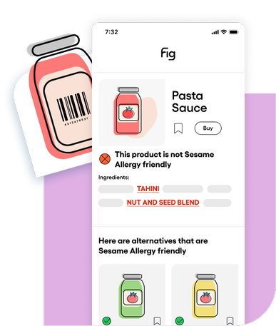 Find Sesame Free products with Fig