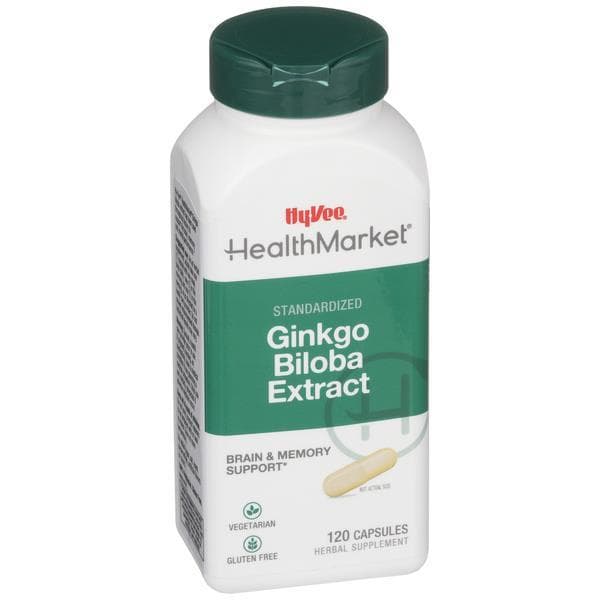 Hy-Vee Healthmarket All Natural Ginkgo Biloba Extract Vegetarian Capsules