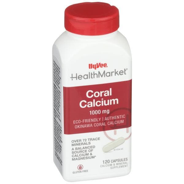 Hy-Vee Healthmarket All Natural Authentic Okinawa Coral Calcium Capsules