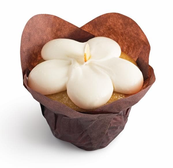 White Almond Wedding Cupcake