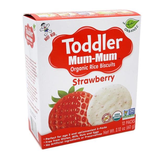 Toddler Mum-Mum Strawberry Organic Rice Biscuits