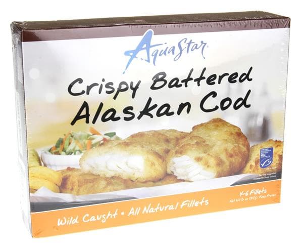 Aquastar Crispy Battered Alaskan Cod Ount