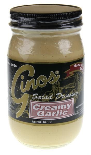 Ginos Creamy Garlic Salad Dressing