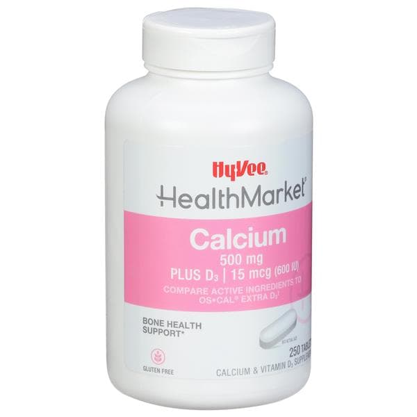 Hy-Vee Health Market Calcium + D3 Extra D3 Calcium Supplement