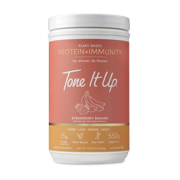 Tone It Up Plant-Based Protein + Immunity Strawberry Banana
