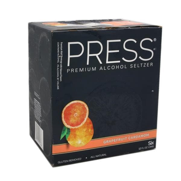 Press Grapefruit Cardamom Hard Seltzer