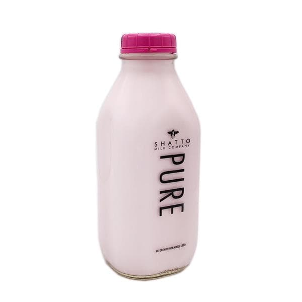 Shatto Milk Company Pure Whole Strawberry Milk