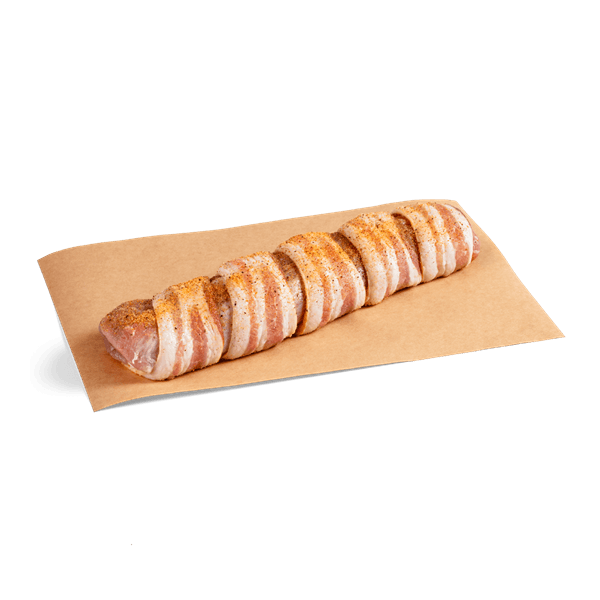 Bacon Wrapped Pork Tenderloin - Seasoned