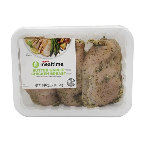 Mealtime Butter Garlic Flavored Chicken Breast With Rib Meat