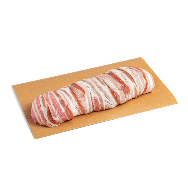 Bacon Wrapped Savory Pork Tenderloin