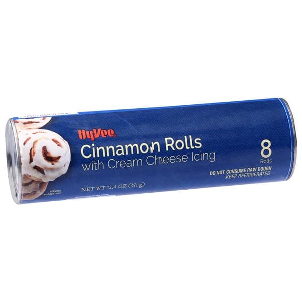 Hy-Vee Cinnamon Rolls With Cream Cheese Icing 8 Rolls