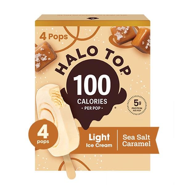 Halo Top Sea Salt Caramel Light Ice Cream Pops