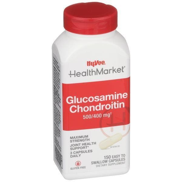 Hy-Vee Healthmarket All Natural Glucosamine & Chondroitin Maximum Strength Capsules