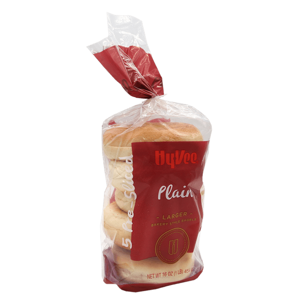 Hy-Vee Plain Bagels Pre-Split