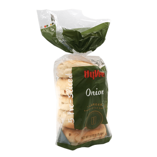 Hy-Vee Onion Bagels Pre-Split