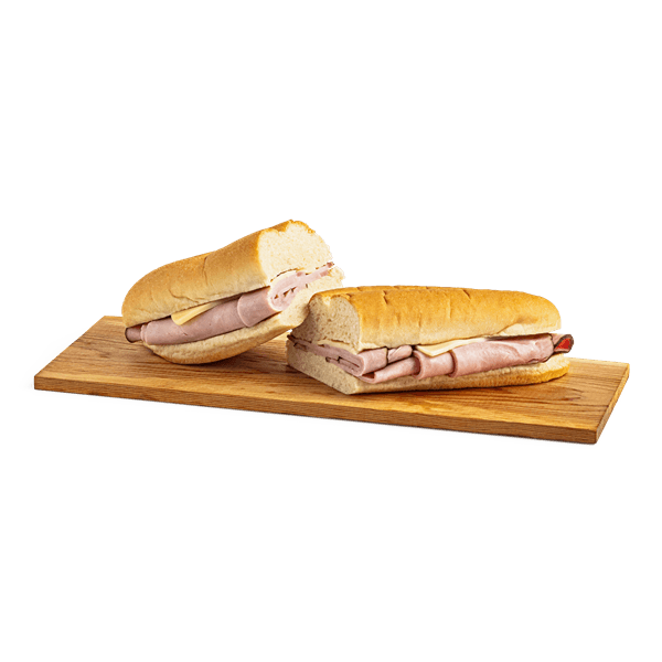 Mealtime Black Forest Ham & Provolone 12" White Sub
