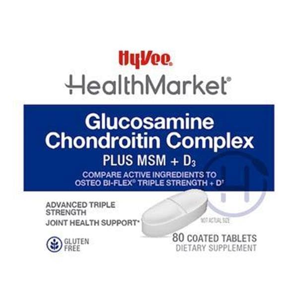Hy-Vee Healthmarket Triple Strength + D3 Glucosamine Chondroitin Complex