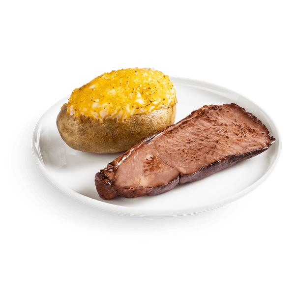 Dinner For One Cooked Prime Rib With Twice Baked Potato
