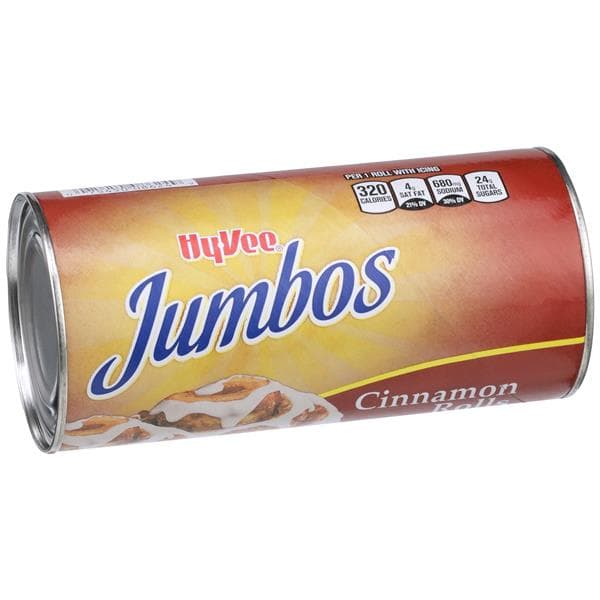 Hy-Vee Jumbos Cinnamon Rolls With Icing
