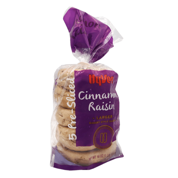 Hy-Vee Cinnamon Raisins Bagels Pre-Split