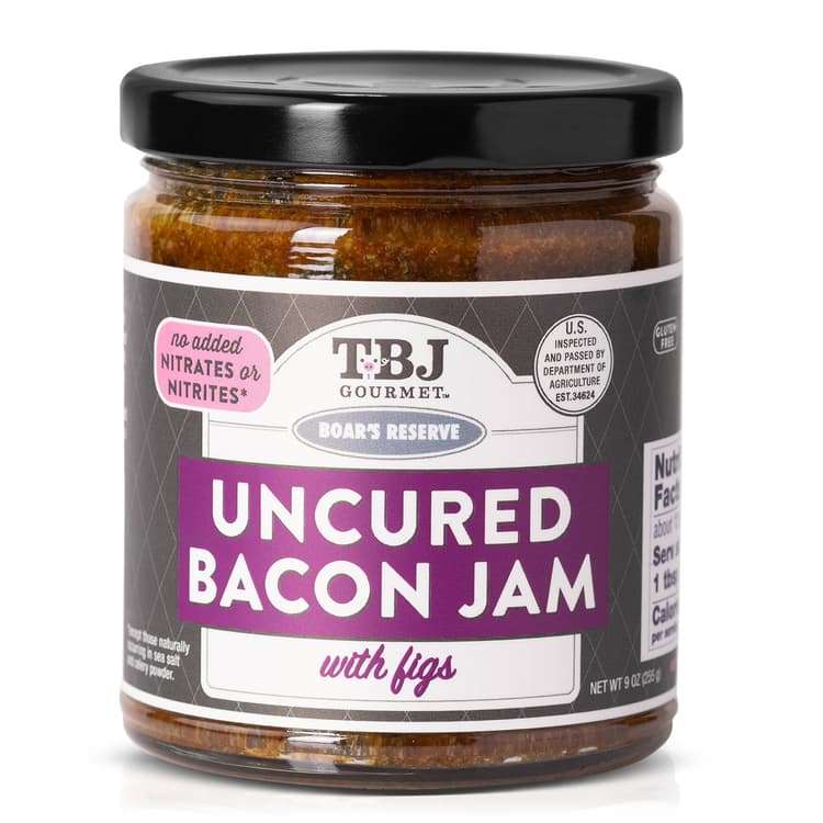 Tbj Gourmet Boar'S Reserve Uncured Bacon Jam With Figs