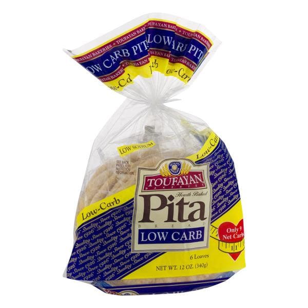 Toufayan Bakeries Pita Bread Low Carb 6 Loaves
