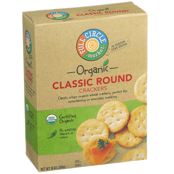 Full Circle Organic Classic Round Crackers