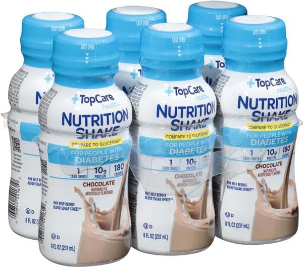 Topcare Chocolate Nutrition Shake For People With Diabetes
