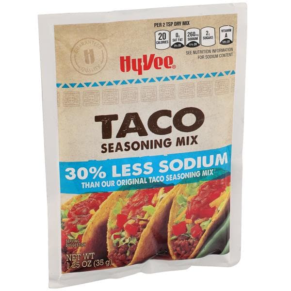 Hy-Vee 30% Less Sodium Taco Seasoning Mix