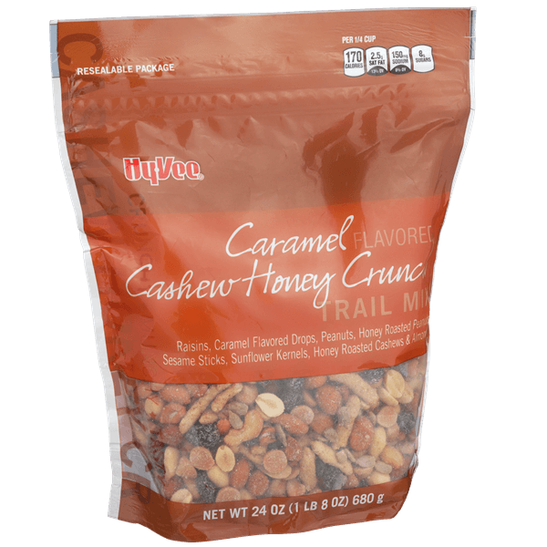 Hy-Vee Trail Mix Caramel Cashew Honey Crunch
