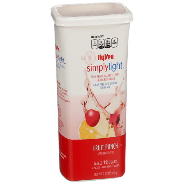 Hy-Vee Simplylight Low Calorie Fruit Punch Drink Mix