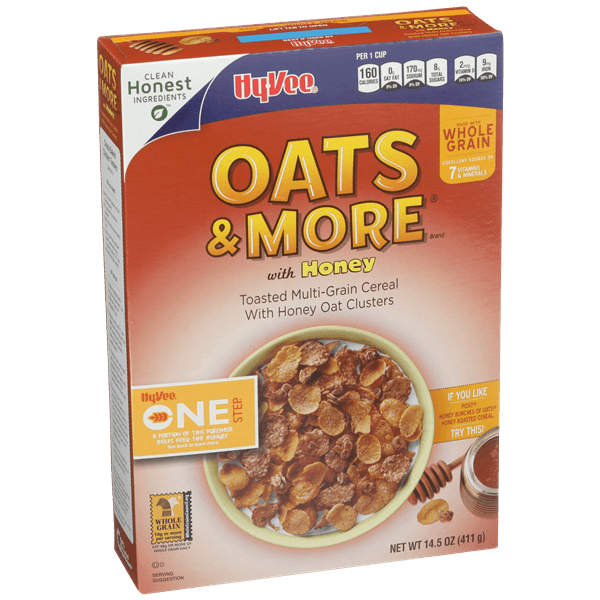 Hy-Vee One Step Oats & More With Honey Cereal