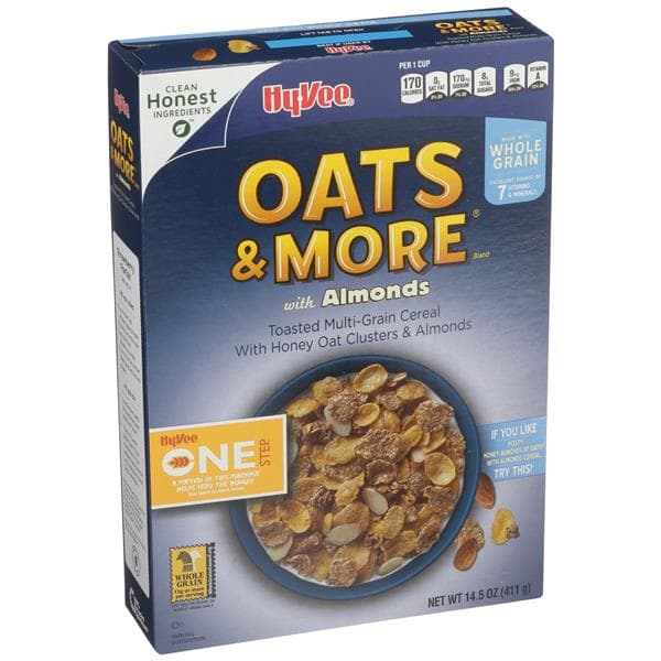 Hy-Vee One Step Oats & More With Almonds Cereal