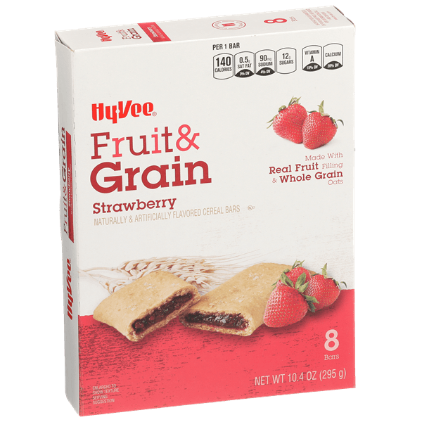 Hy-Vee Fruit & Grain Strawberry Cereal Bars
