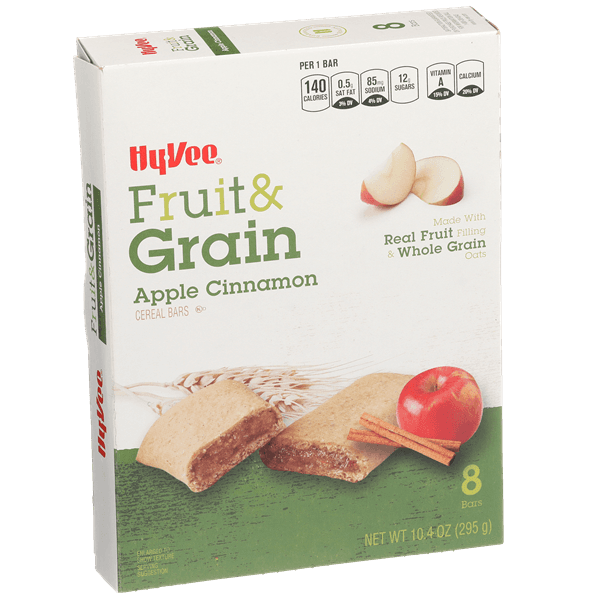 Hy-Vee Fruit & Grain Apple Cinnamon Cereal Bars