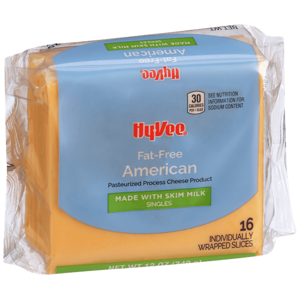 Hy-Vee Singles Fat Free American Pasteurized Process Cheese Product