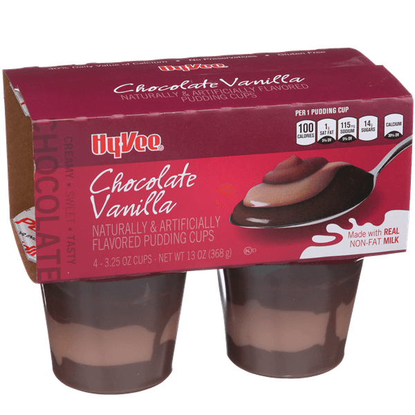 Hy-Vee Chocolate Vanilla Pudding