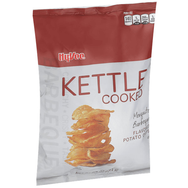 Hy-Vee Kettle Cooked Mesquite Barbeque Flavored Potato Chips