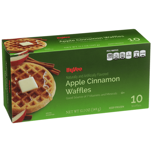 Hy-Vee Apple Cinnamon Waffles