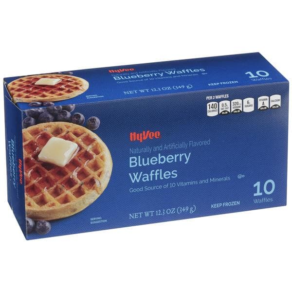Hy-Vee Blueberry Waffles