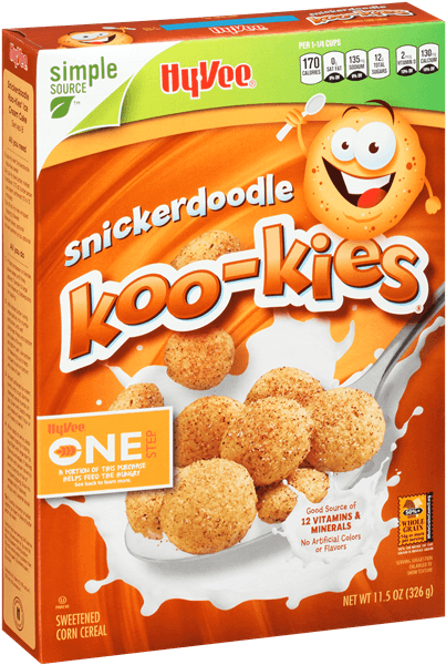 Hy-Vee One Step Koo-Kies, Snickerdoodle Sweetened Corn Cereal