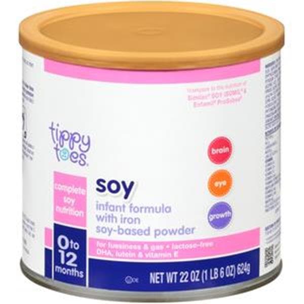 Tippy Toes Soy W/Iron Infant Formula Soy-Based Powder 0-12 Months