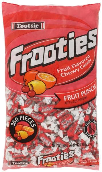 Tootsie Roll Frooties Fruit Punch Flavored Chewy Candy Bag