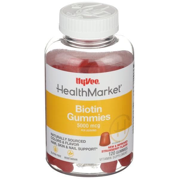 Hy-Vee Healthmarket Biotin Gummies 5000Mcg